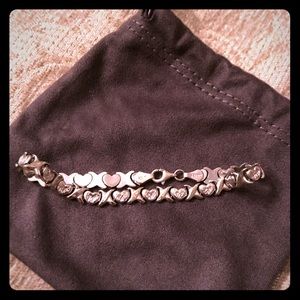 10kt White Gold X’s and O’s Bracelet